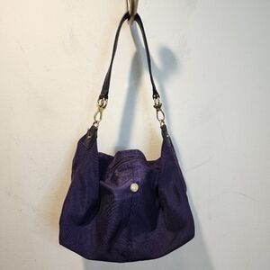 JPK Paris 75 purple nylon hobo shoulder bag With gold-toned hardware